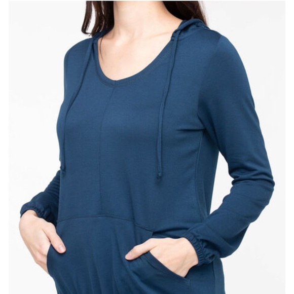 Ricki’s Long Sleeve Bubble Hem Hoodie - Picture 2 of 9